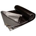 Mauritzon 4 Tarp, Silver/Black, 1,200-Denier Polyethylene TTS-12000-1224